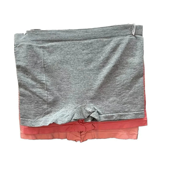 Bebe +1X Mixed Color Slashed Detail Logo Waistband Seamless Boyshort Panties-4Pk - Picture 4 of 7